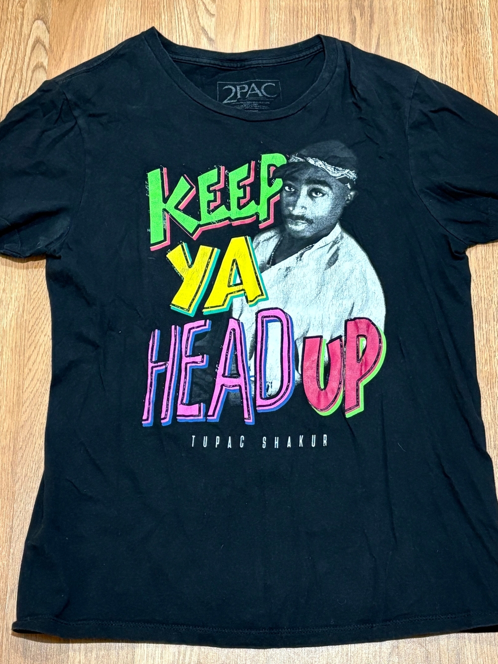 "Keep Ya Head Up" Black Graphic Tee